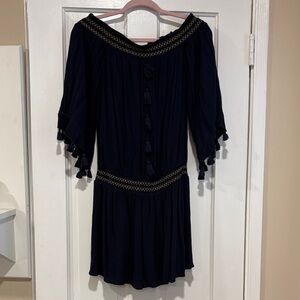 Lilly Pulitzer Joelle Off the Shoulder Tunic Dress Size M Roman Tunic Boho